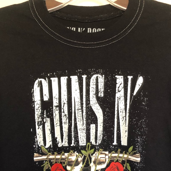 Guns N  Roses Sweet Child O Mine Crop Long Sleeve T Shirt - Picture 3 of 4